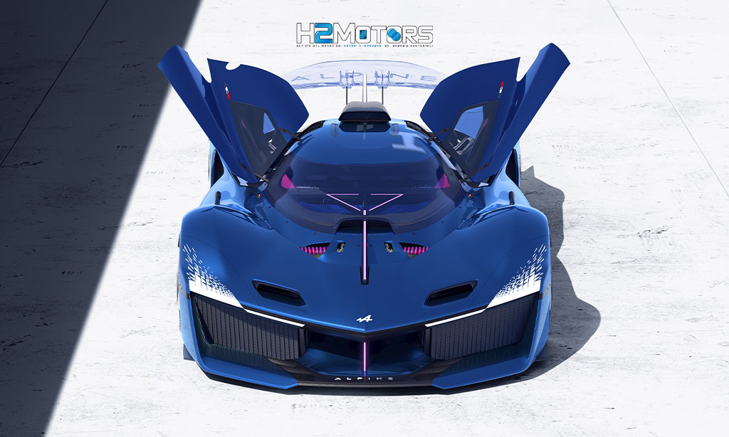 il motore a idrogeno Alpine HY6 presentato nel concept Alpenglow: 740 cavalli e zero emissioni, un nuovo futuro per le auto sportive a idrogeno.