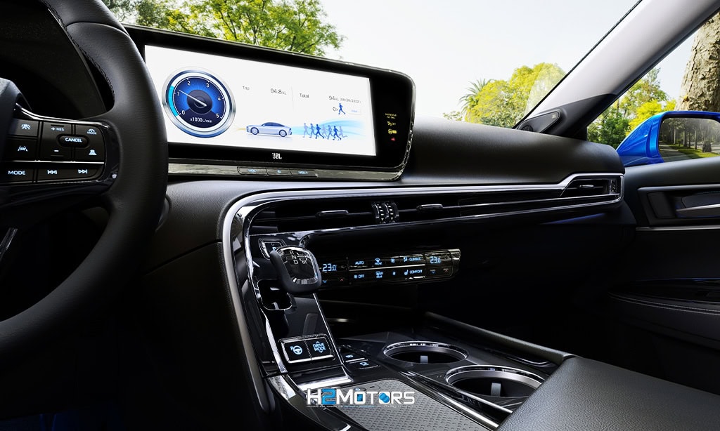 Toyota Mirai, l'auto a idrogeno che rivoluziona la mobilità sostenibile con prestazioni eccezionali e zero emissioni.